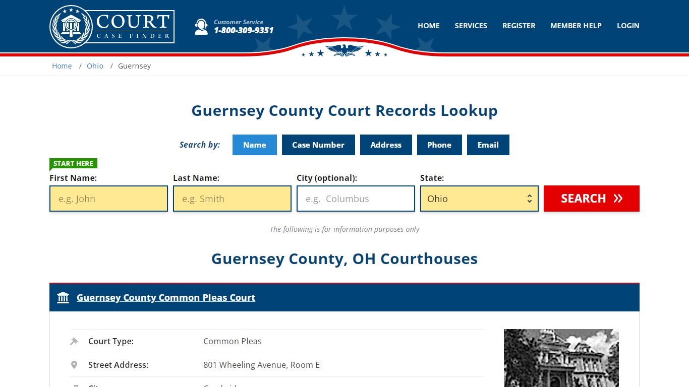 Guernsey County Court Records | OH Case Lookup